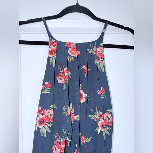 Blue Rain Navy Floral Flowy Mini Dress size Women’s small - Picture 2 of 8